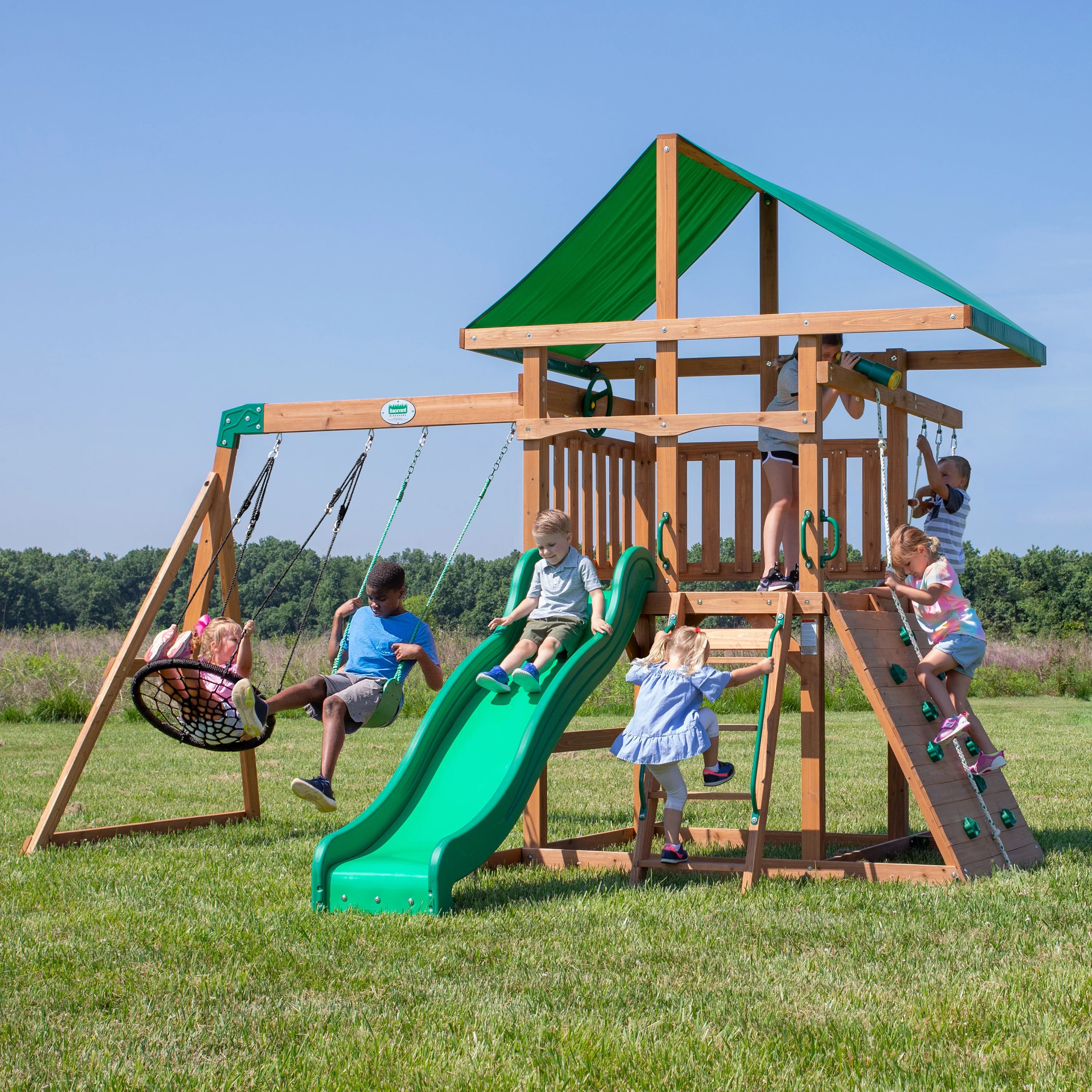 Backyard Discovery Grayson Peak Cedar Swing Set