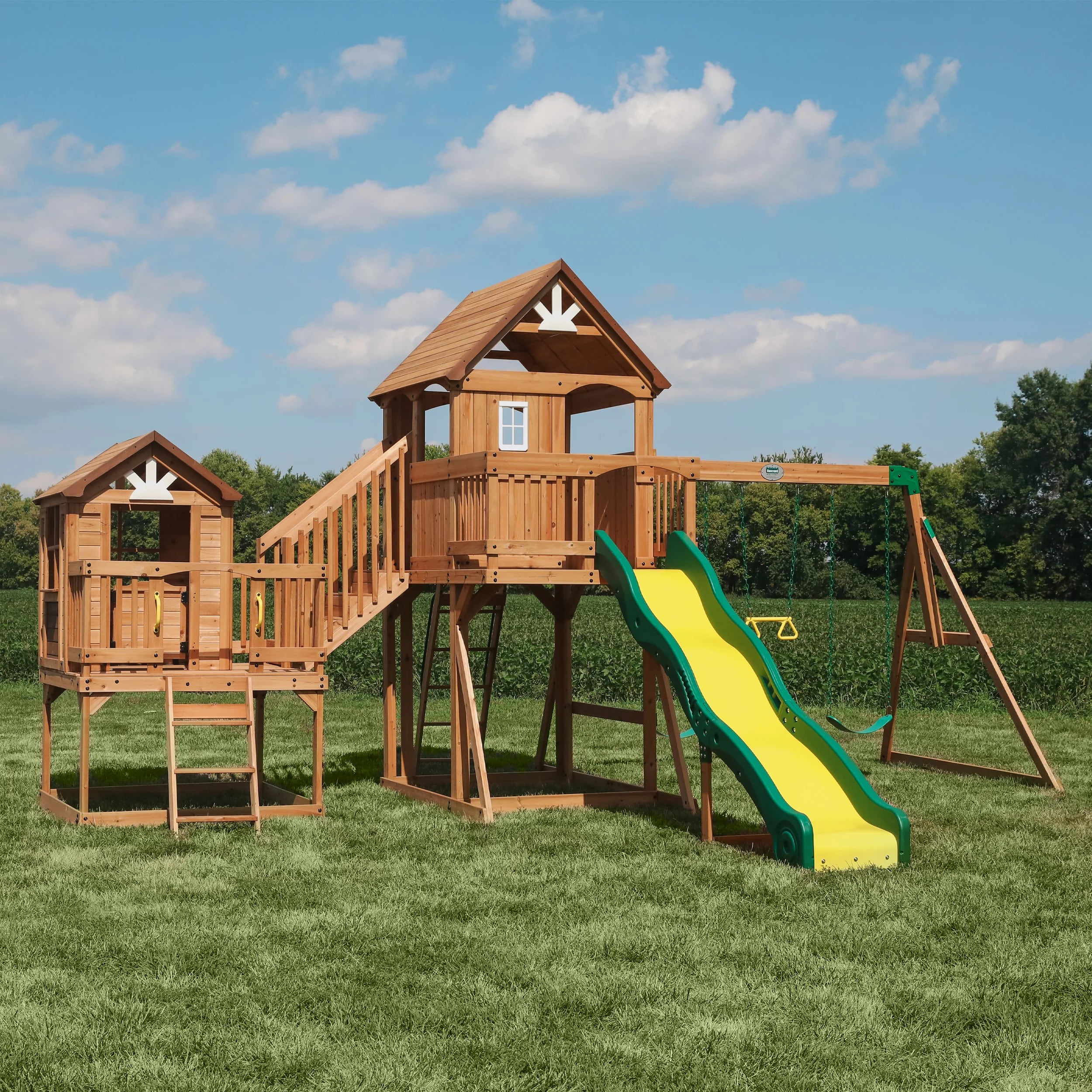 Backyard Discovery Malibu Cedar Swing Set
