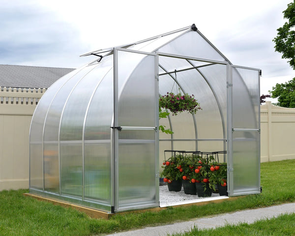 Canopia by Palram Bella 8 ft. x 8 ft. Twin-Wall Polycarbonate Greenhouse Kit