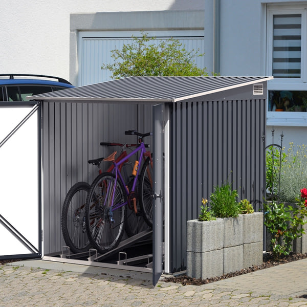 Duramax Bicycle Store 6 ft. x 6 ft. Steel Bike Shed