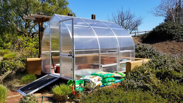 Exaco RIGA 2S 7'8" x 7' Onion-Dome Greenhouse