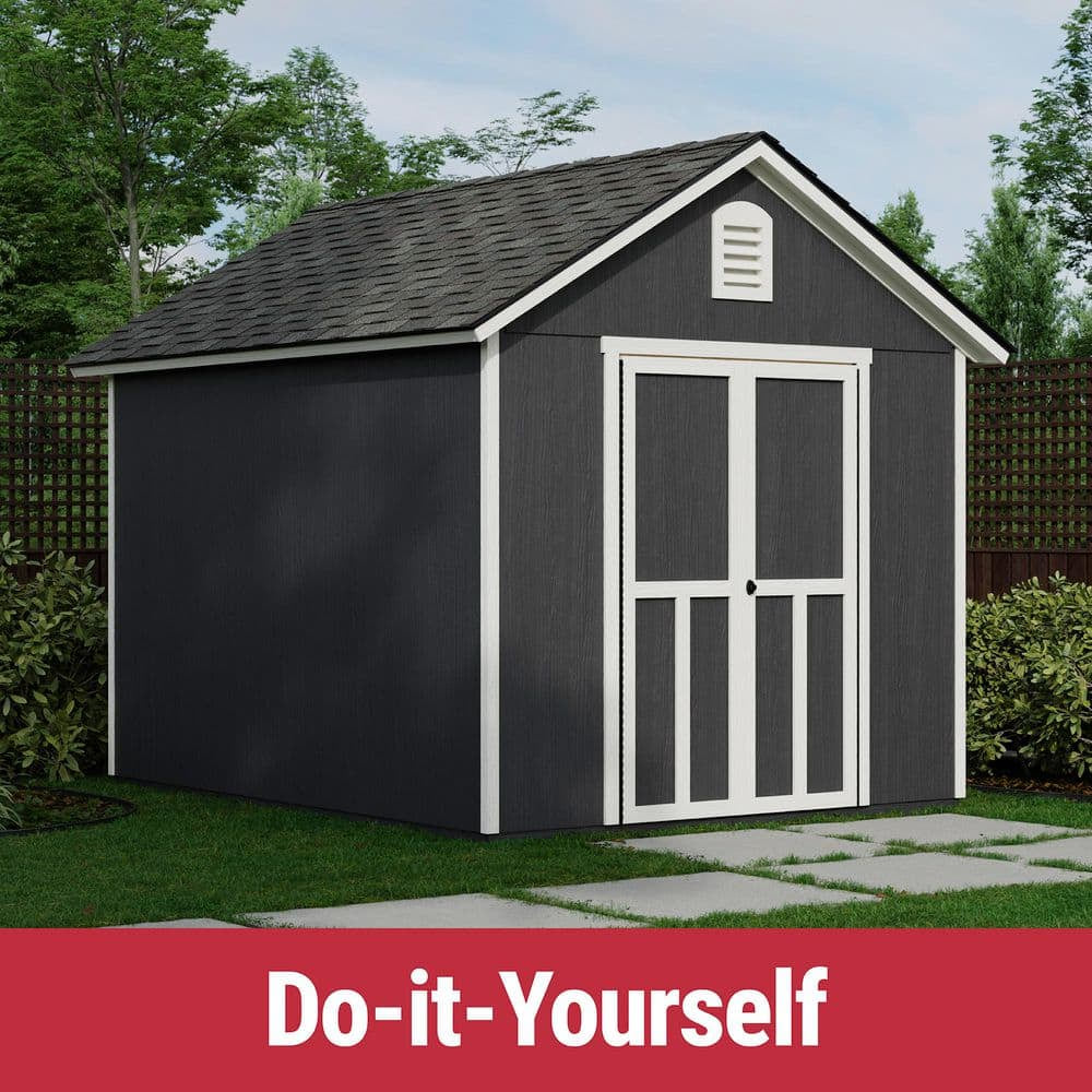 Handy Home Products Meridian 8 ft. x 10 ft. DIY Wood Storage Shed with Floor