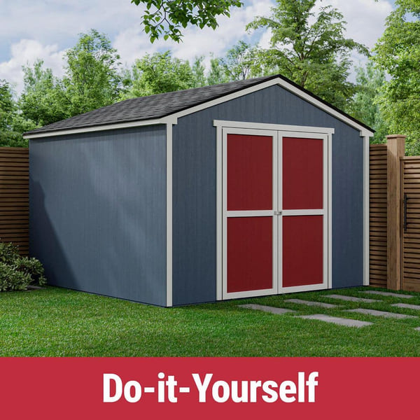 Handy Home Products Princeton 10 ft. x 10 ft. DIY Wood Storage Shed