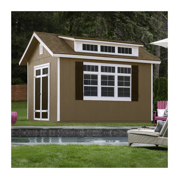 Handy Home Products Windemere 10 ft. x 12 ft. Do-It-Yourself Wood Storage Shed with Floor