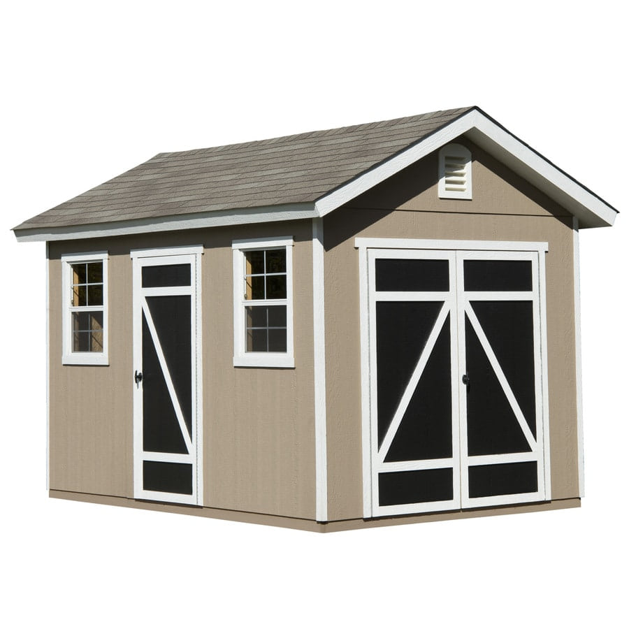 Heartland Hillsdale 8 ft. x 12 ft. Gable Engineered Wood Storage Shed, Floor Included