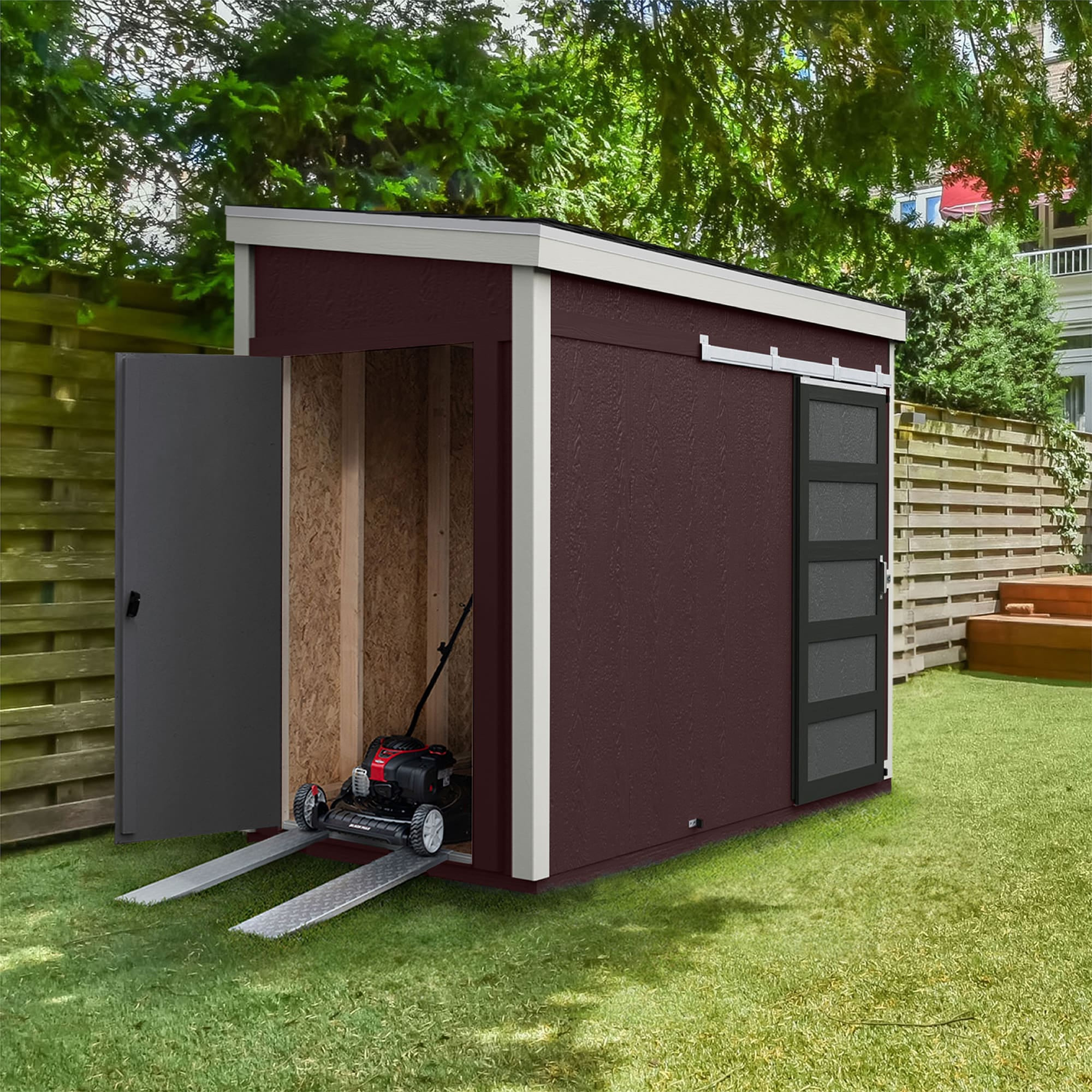 Heartland Lean-to 10-ft x 4-ft Wood Outdoor Storage Shed, Floor Included