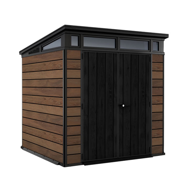 Keter Signature 7x7 Storage Shed - Walnut Brown