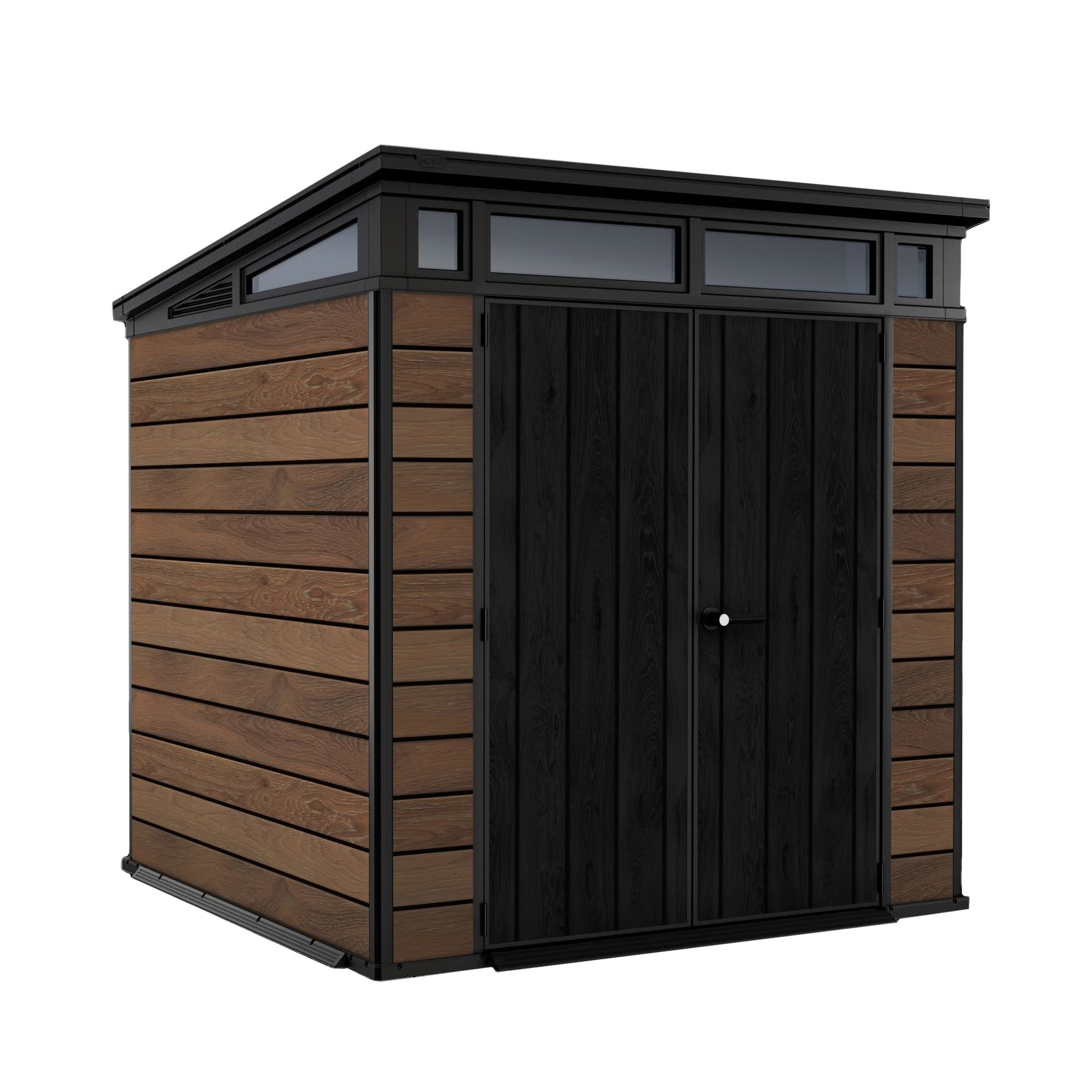 Keter Signature 7x7 Storage Shed - Walnut Brown, DecoCoat