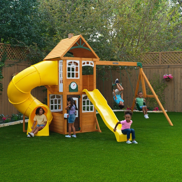 KidKraft Castlewood Wooden Swing Set