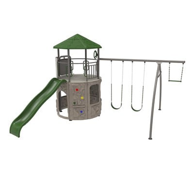 Lifetime Adventure Tower Swing Set Playset, metal