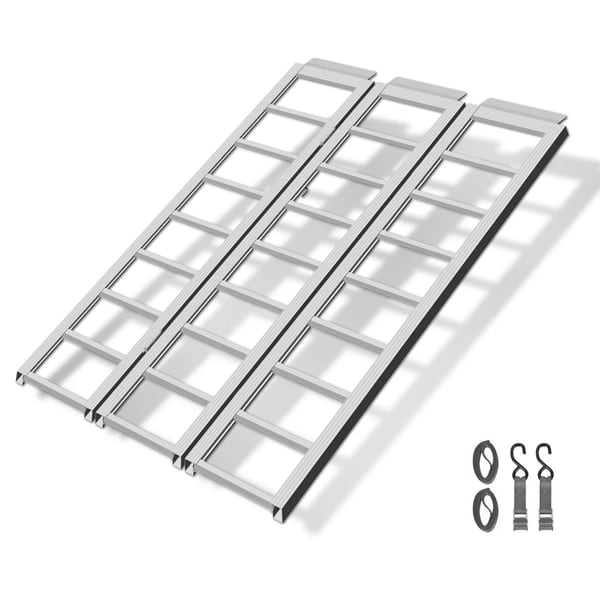 Rockland 1,500 lb Trifold Aluminum Ramp 84" x 55"