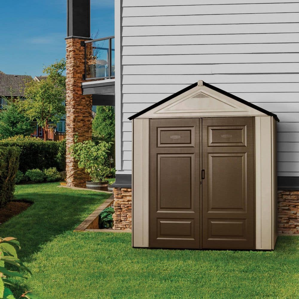 Rubbermaid Big Max Junior 3 ft. 5 in. x 7 ft. Resin Storage Shed