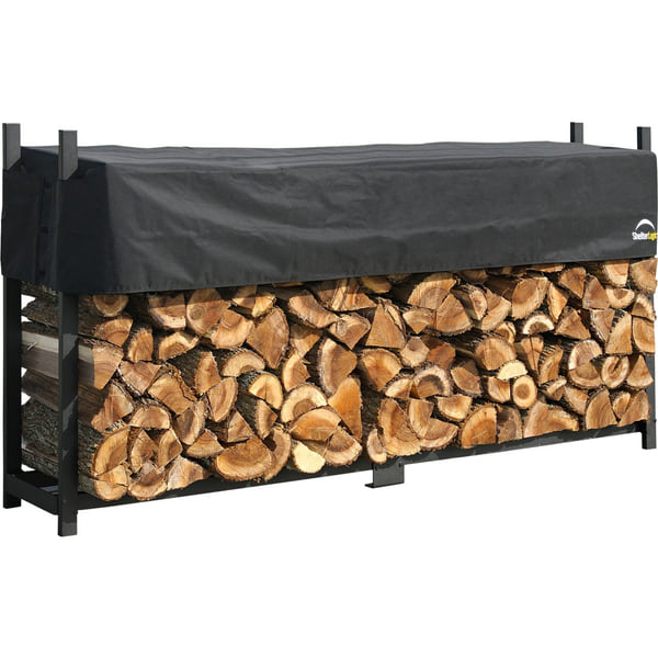 ShelterLogic Firewood Rack-in-a-Box Ultra Duty 8 ft Rack with Cover