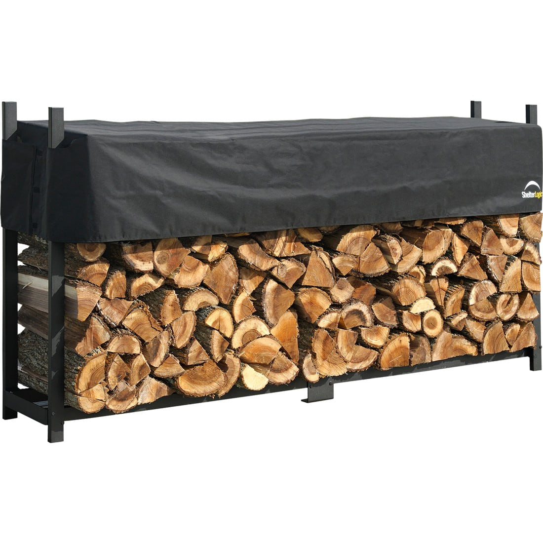 ShelterLogic Firewood Rack-in-a-Box Ultra Duty 8 ft Rack with Cover