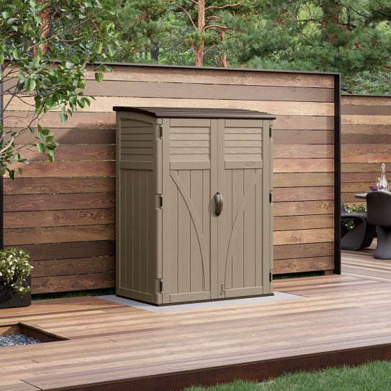 Suncast 54 cu. ft. Large Vertical Storage Shed