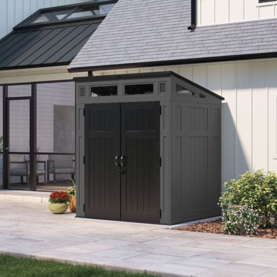 Suncast Modernist 6 ft. x 5 ft. Resin Storage Shed
