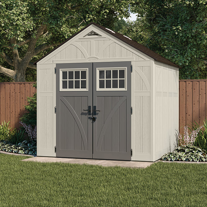 Suncast Tremont 8 ft. x 7 ft. Resin Storage Shed