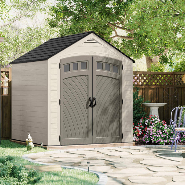 Suncast Vista 7 ft. x 7 ft. Resin Storage Shed