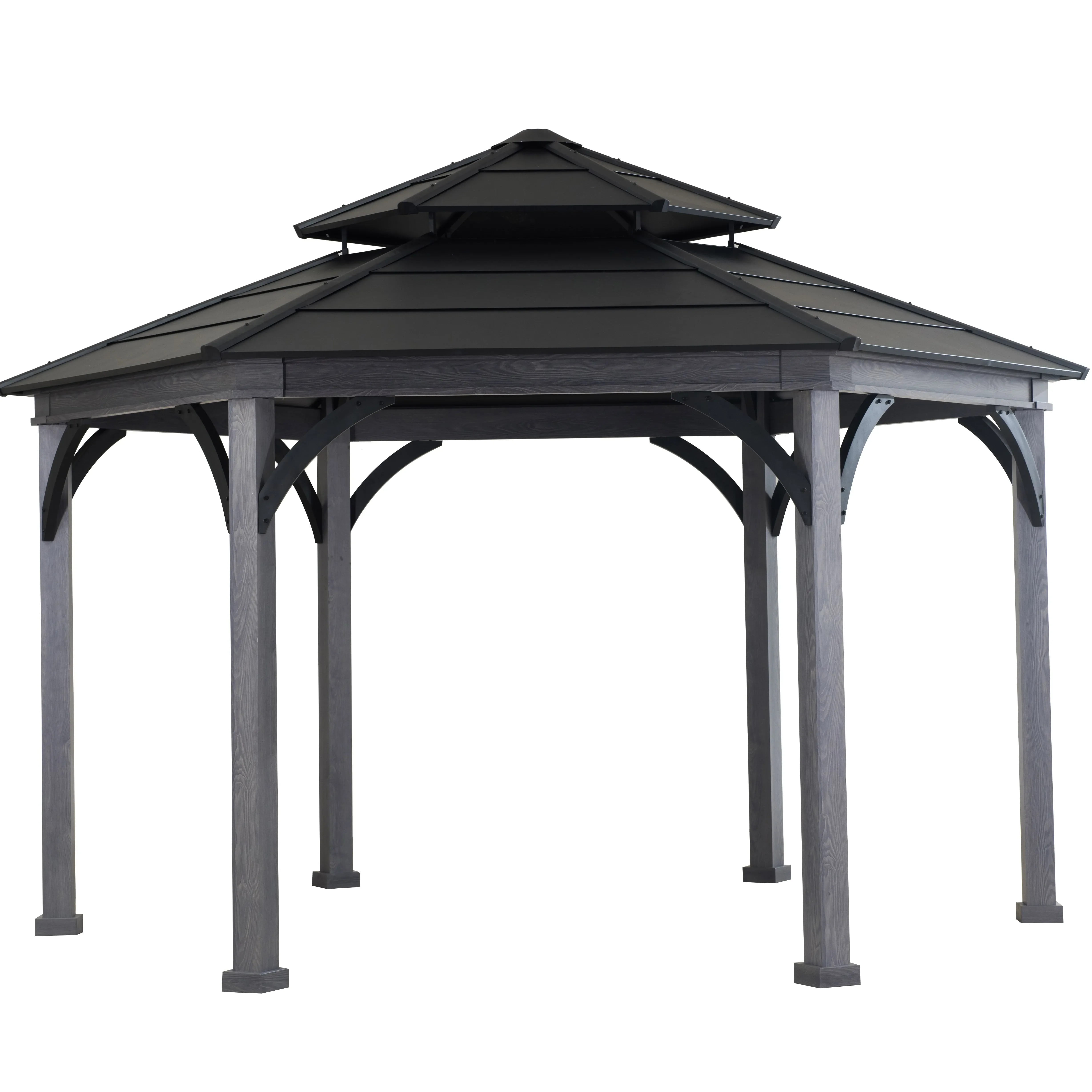 Sunjoy Ashland 14.6' x 14.6' Hexagonal Gazebo