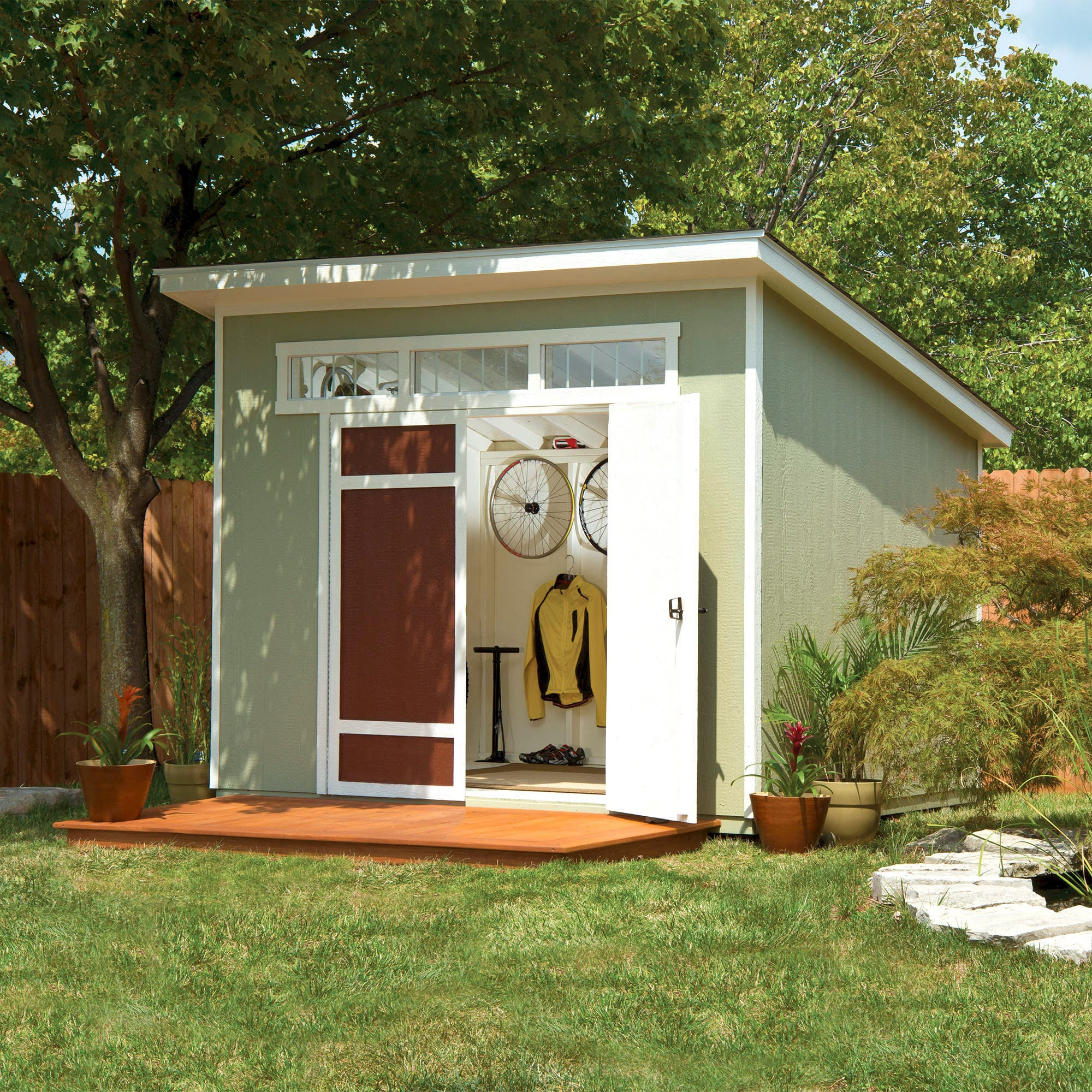 Yardline Aston 10 ft. x 7.5 ft. DIY Wood Shed Kit