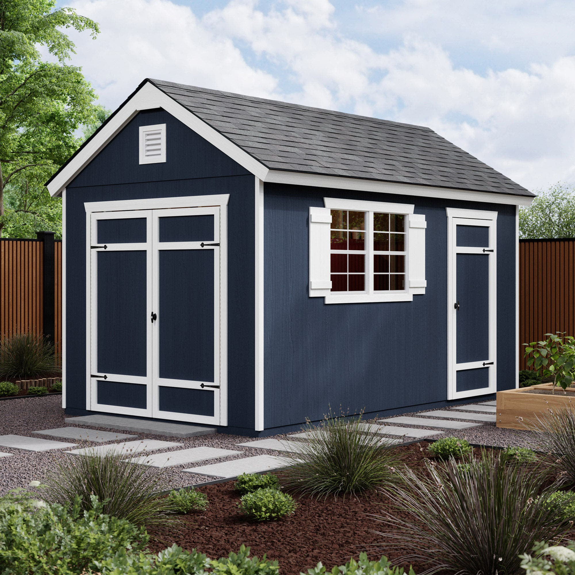 Yardline Crestwood 14 ft. x 8 ft. Do-It-Yourself Wood Shed